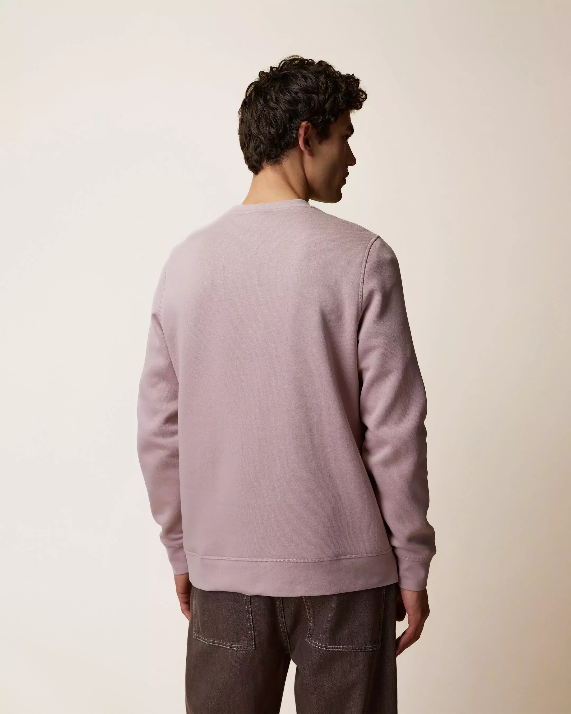 Faguo Donzy Sweatshirt Mauve Herren Pullover Crewneck rosa